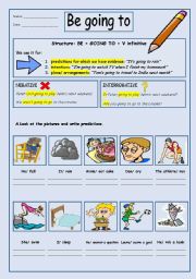 English Worksheet: Be going to