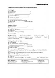 English worksheet: Conversation