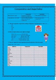 English worksheet: Comparative and Superlative Adjectives