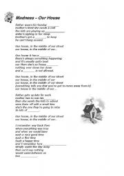 English Worksheet: Listening (song) Madness - Our house