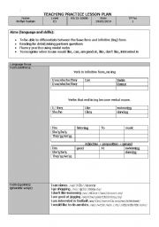 English Worksheet: Lesson plan - teaching sports/games/reading/fluency