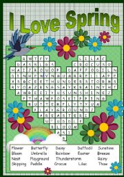 I LOVE SPRING PUZZLE