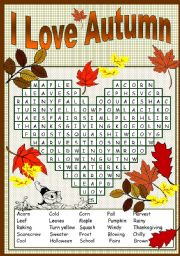 I LOVE AUTUMN PUZZLE