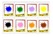 English Worksheet: Memory colours game