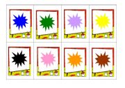 English worksheet: Memory colours game