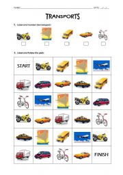 Transports worksheet