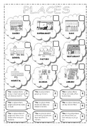 English Worksheet: PLACES