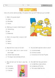 English Worksheet: The Simpsons - 