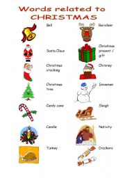 English Worksheet: Christmas