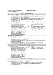 English worksheet: Cell Respiration Lesson AP BIO