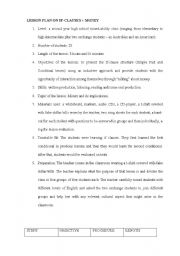 English Worksheet: lesson plan if clauses + money