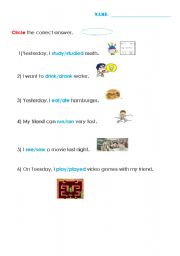 English Worksheet: past tense, pt 2