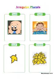 English Worksheet: Irregulars Plurals 1/5