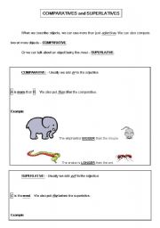 English Worksheet: COMPARATIVES AND SUPERLATIVES