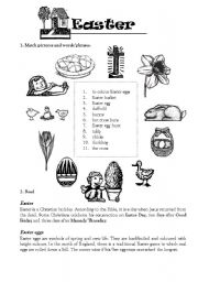 English Worksheet: Easter