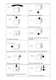 English Worksheet: Prepositions of place and movement