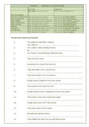 English Worksheet: Passive