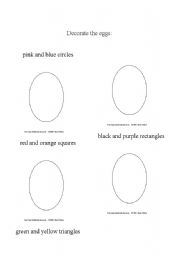 English Worksheet: Easter eggs