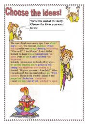 English Worksheet: Choose the ideas