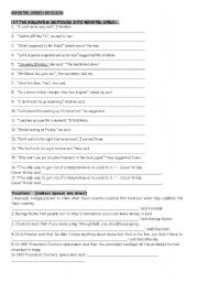 REPORTED SPEECH revision
