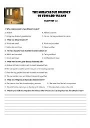 English worksheet: Edward Toulane ch 1-6