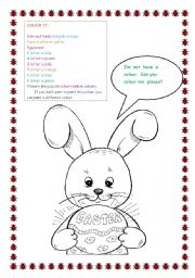English Worksheet: Easter Colours