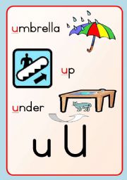 English Worksheet: Alphabet / Wall Freeze U-X