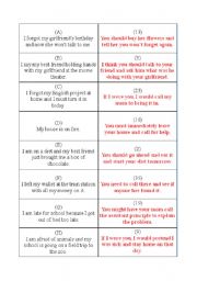 English Worksheet: Giving Advice