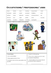 English Worksheet: Jobs