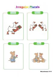 English Worksheet: Irregulars Plurals 4/5