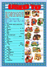 English Worksheet: USED TO