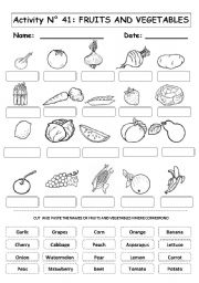 FRUITS AND VEGETABLES