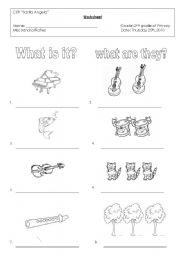 English worksheet: verb to be