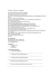 English Worksheet: Global Issues on the internet dialogue