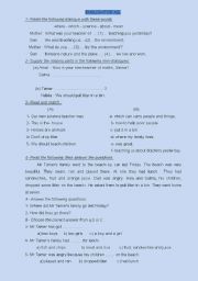 English Worksheet: REVISION