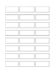 English worksheet: game cards - small