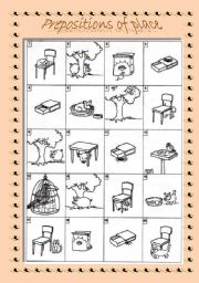 English Worksheet: Prepositions