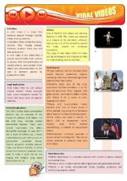 English Worksheet: Viral videos