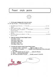 English Worksheet: Present Simple Passive