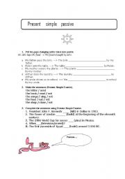 English worksheet: Present Simple Passive