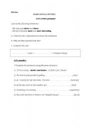 English Worksheet: Comparative+ and+ comparative