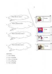 English Worksheet: When...