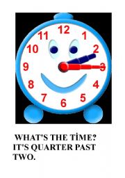 English Worksheet: teaching asking and telling time