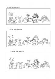 English Worksheet: Family Members: monsters