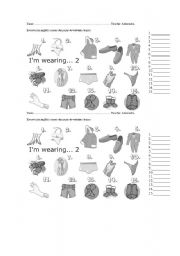 English Worksheet: Clothes