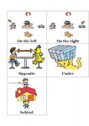 English Worksheet: Prepositions Flashcards