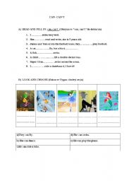 English Worksheet: MODALS