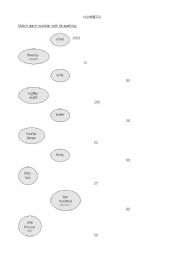 English worksheet: Numbers