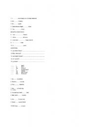 English worksheet: Grammar Modal Verbs: To Be