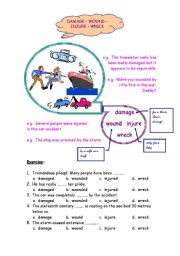 English worksheet: confusing words